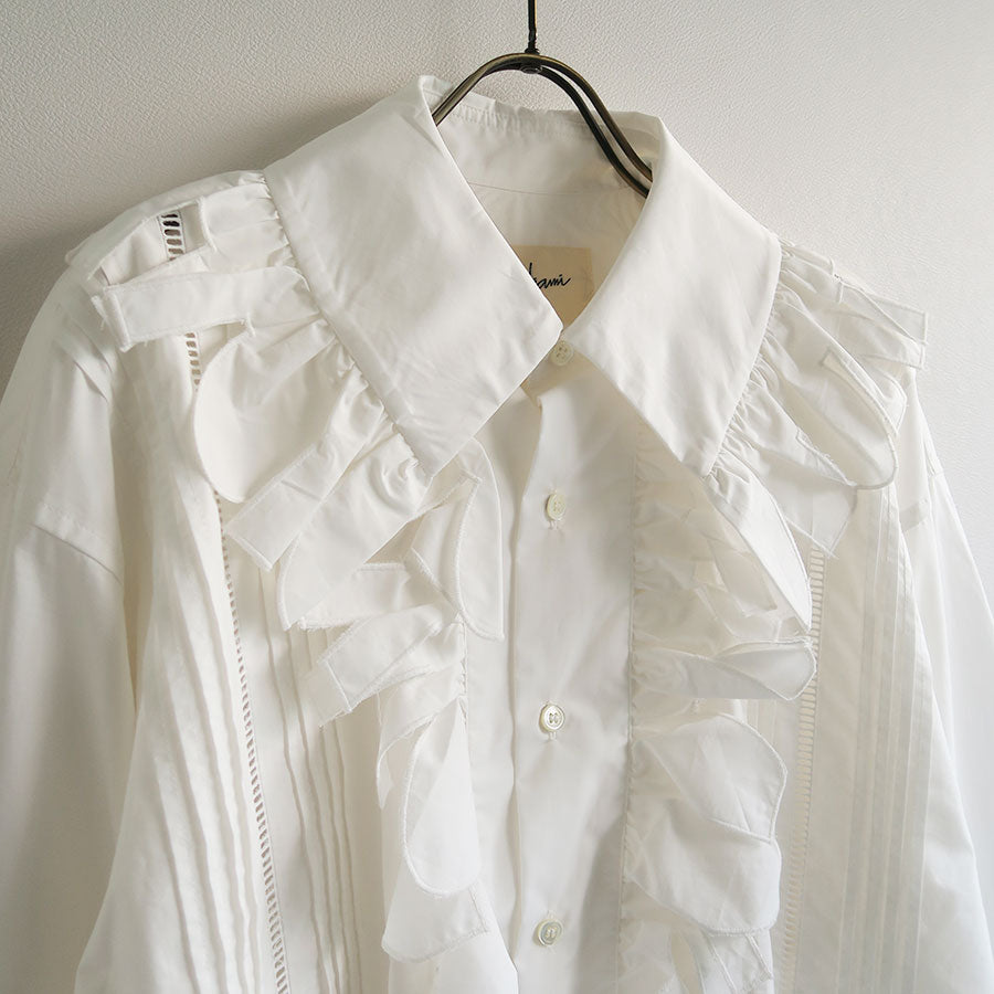 【JUN MIKAMI/ジュンミカミ】<br>ラッフルSH <br>25AW-5-J