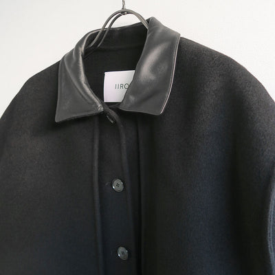 【IIROT/イロット】<br>Double Cross Wool Shirt Jacket <br>032-025-WJ48