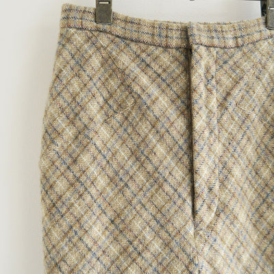 【FUMIKA UCHIDA/フミカウチダ】 <br>PLAID TWEED HOBBLE SKIRT <br>U-SK002