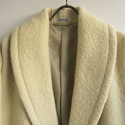 【AURALEE/オーラリー】<br>BRUSHED ALPACA WOOL MELTON HALF COAT <br>A23AC04AS