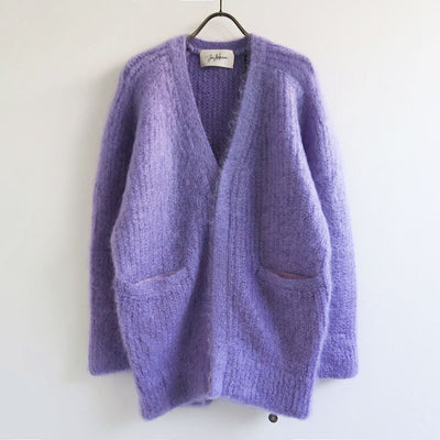 【JUN MIKAMI/ジュンミカミ】<br>モヘアVネックカーディガン <br>23AW-11-N