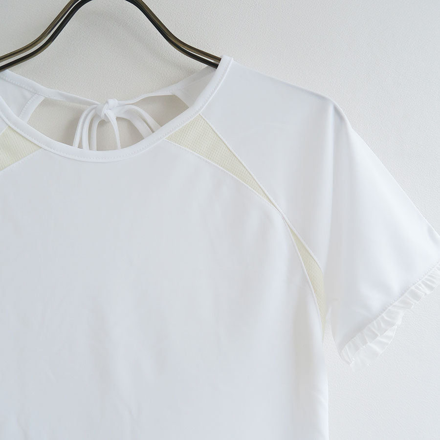 【Kijun/キジュン】<br>Frill Backless Top <br>25SSW204