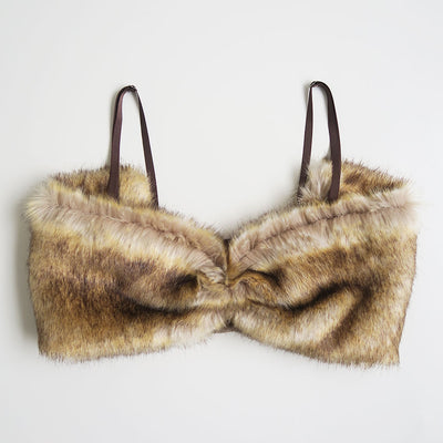 【FUMIE TANAKA/フミエタナカ】 <br>animal far bustier <br>F25A29