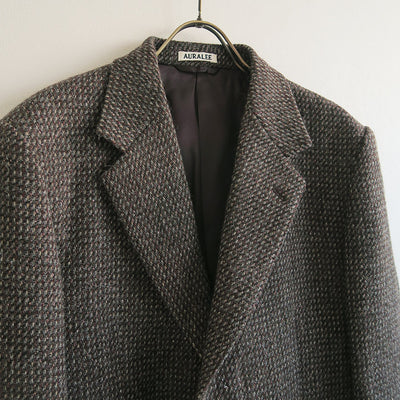 【AURALEE/オーラリー】<br>ALPACA WOOL SILK TWEED OVER JACKET <br>A25AJ05LS