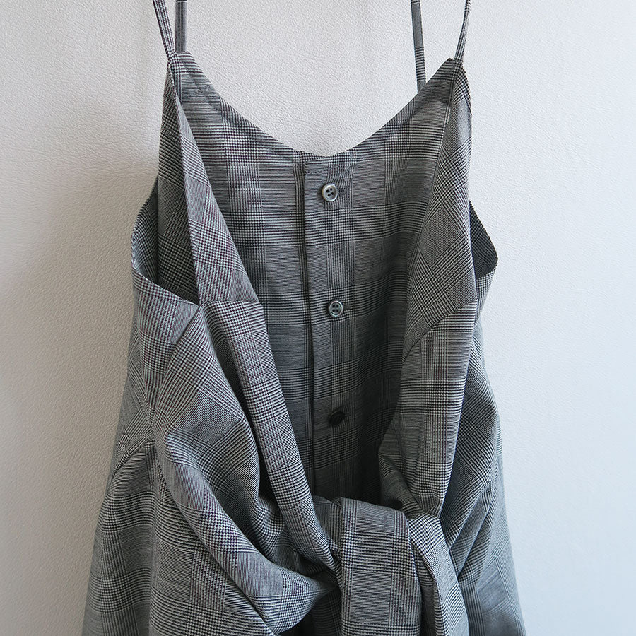 【RYU KAGA/リュウ カガ】<br>Wool tropical shirts camisole <br>85RB01D