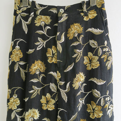 【ERIKOKATORI/エリコカトリ】<br>flower embroidery pants <br>EK8-1-3