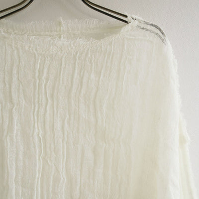 【ERIKOKATORI/エリコカトリ】<br>wool linen gawze l/s t <br>EK7-1-1