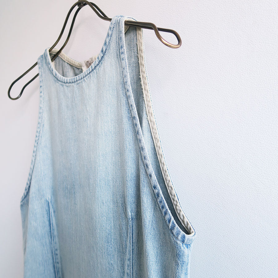AURALEE/オーラリー】FADED SELVEDGE LIGHT DENIM DRESS A26SD06DEの
