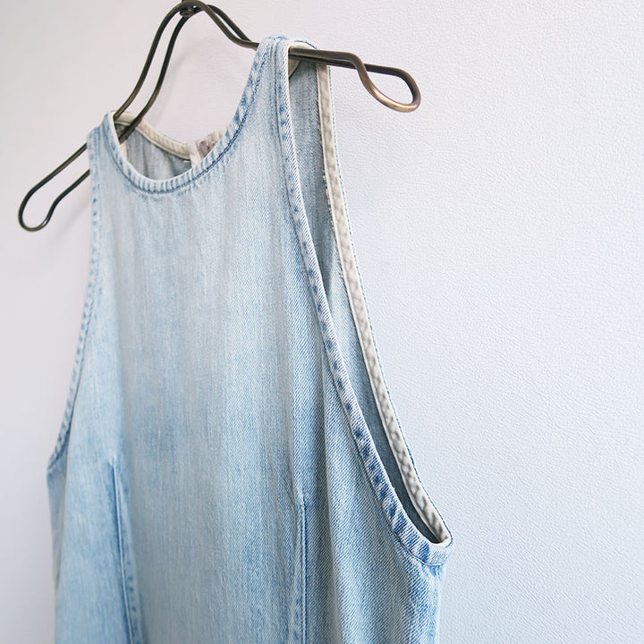 AURALEE/オーラリー】FADED SELVEDGE LIGHT DENIM DRESS A26SD06DEの