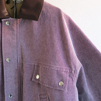 【AURALEE/オーラリー】<br>WASHED ORGANIC CANVAS HUNTING BLOUSON <br>A24AB05HG