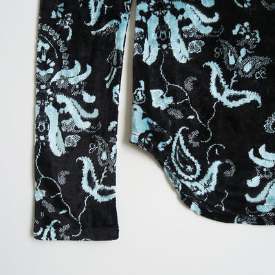 【Mame Kurogouchi/マメ】<br>Velour Jersey Top <br>MM25FW-JS097