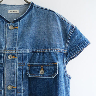 【RYU KAGA/リュウ カガ】<br>Cropped denim jacket <br>65RJ01A