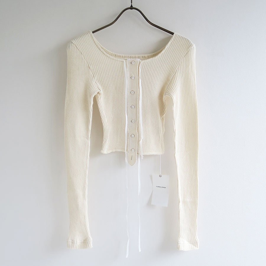 FUMIKA UCHIDA/フミカウチダ】VINTAGE RIBBED CORSET TOP_LONG SLEEVE U-UW001の通販  「ONENESS ONLINE STORE」