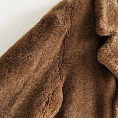【9/5からポイント10%還元】<br>【AURALEE/オーラリー】<br>STRAIGHT MERINO MOUTON FUR P-COAT <br>A25AC03MM