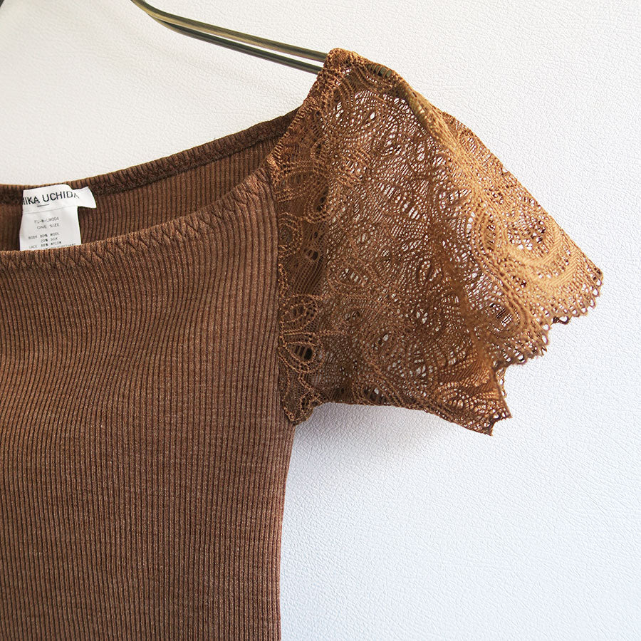 【FUMIKA UCHIDA/フミカウチダ】 <br>RIB OFF-SHOULDER UNDERWEAR <br>W-UW004