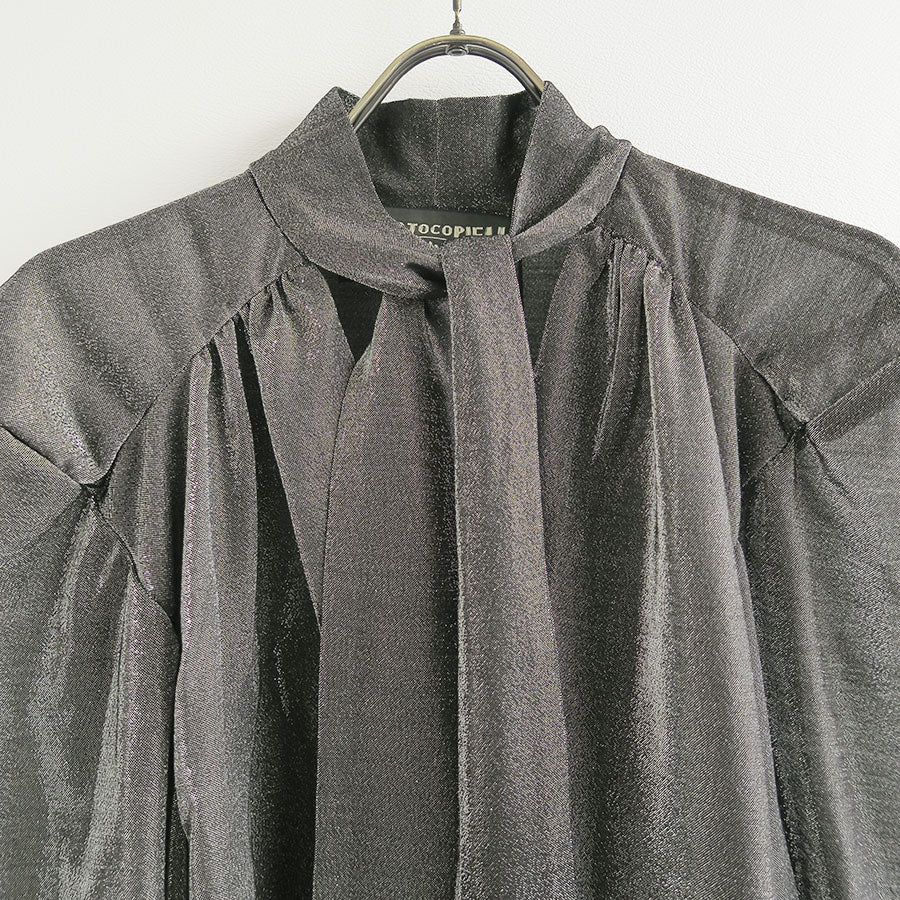 PHOTOCOPIEU/フォトコピュー】BOW COLLAR MINIDRESS (MARJO