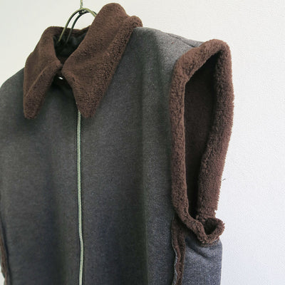 【PHOTOCOPIEU/フォトコピュー】<br>HALF-ZIP VEST (KENZA) <br>232KNZ