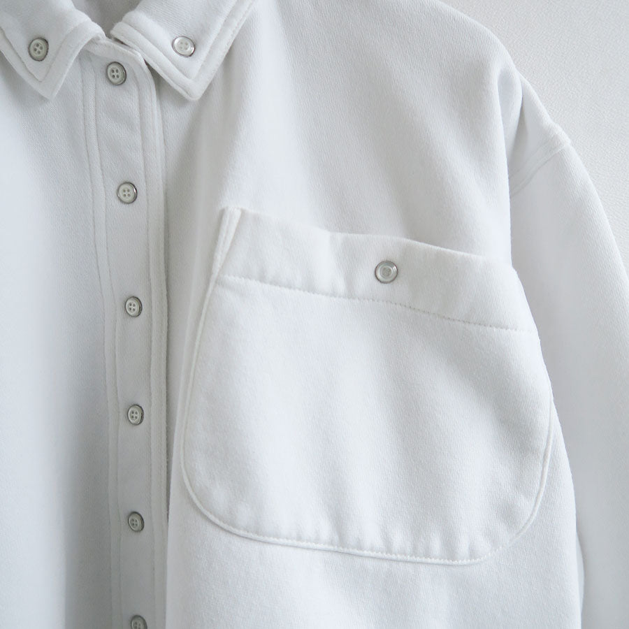 【FUMIKA UCHIDA/フミカウチダ】 <br>SWEAT SNAP BUTTON-UP SHIRT <br>Usp-CS001