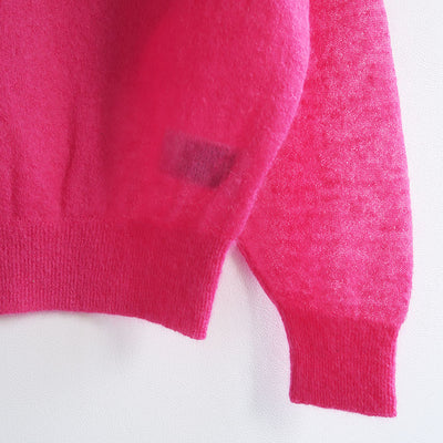 【BATONER/バトナー】<br>SHEER MOHAIR CREW NECK <br>BN-25FL-013
