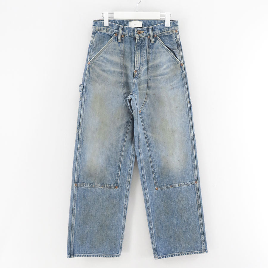 【SUGARHILL/シュガーヒル】<br>FADED MODERN DENIM PANTS DOUBLE KNEE <br>25330405
