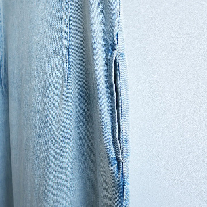 AURALEE/オーラリー】FADED SELVEDGE LIGHT DENIM DRESS A26SD06DEの