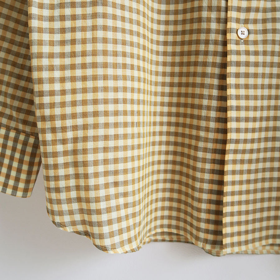 AURALEE/オーラリー】AIRY LIGHT COTTON CHECK SHIRT A26SS03GCの通販