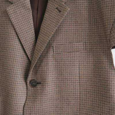 【RYU KAGA/リュウ カガ】<br>Wool flannel cropped chesterfield vest <br>85RC01D