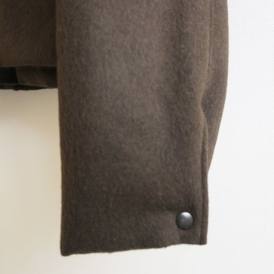 【10/3からポイント10%還元】<br>【AURALEE/オーラリー】<br>BABY CAMEL FLANNEL PADDED SHORT BLOUSON <br>A25AB06BF