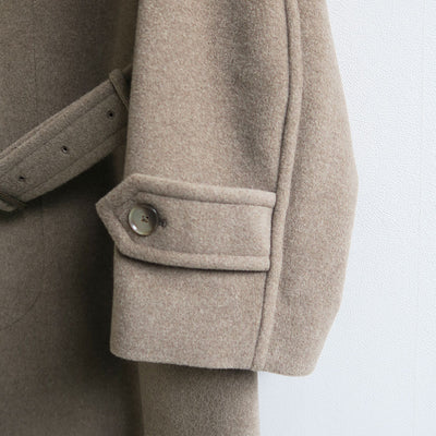 【AURALEE/オーラリー】<br>SUPER FINE WOOL MOSSER SOUTIEN COLLAR COAT <br>A24AC04WM