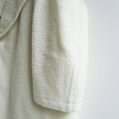 【RYU KAGA/リュウ カガ】<br>Wool boa oversized pea coat <br>85RC03D