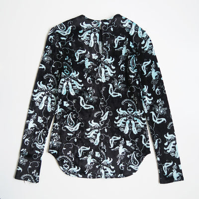 【Mame Kurogouchi/マメ】<br>Velour Jersey Top <br>MM25FW-JS097