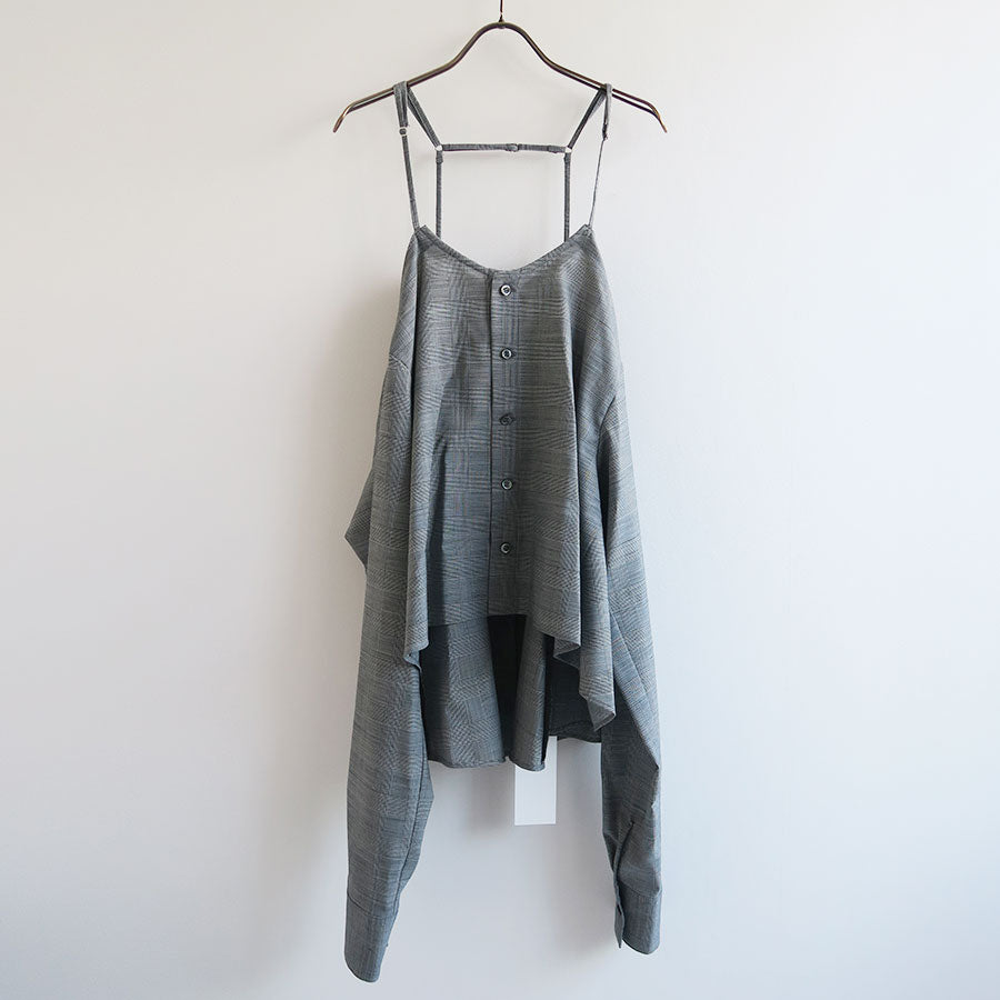 【RYU KAGA/リュウ カガ】<br>Wool tropical shirts camisole <br>85RB01D