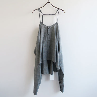 【RYU KAGA/リュウ カガ】<br>Wool tropical shirts camisole <br>85RB01D