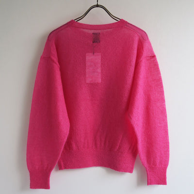 【BATONER/バトナー】<br>SHEER MOHAIR CREW NECK <br>BN-25FL-013