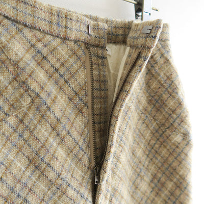 【FUMIKA UCHIDA/フミカウチダ】 <br>PLAID TWEED HOBBLE SKIRT <br>U-SK002