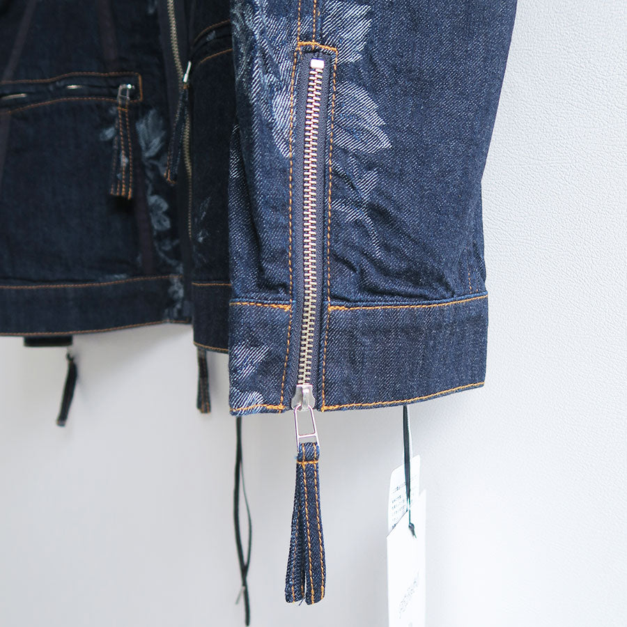 FETICO/フェティコ】ROSE DENIM ZIP-UP JACKET FTC252-0206の