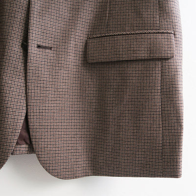 【RYU KAGA/リュウ カガ】<br>Wool flannel cropped chesterfield vest <br>85RC01D