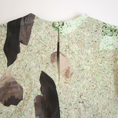 【Mame Kurogouchi/マメ】<br>Marble Print Jersey Dress <br>MM25FW-JS075