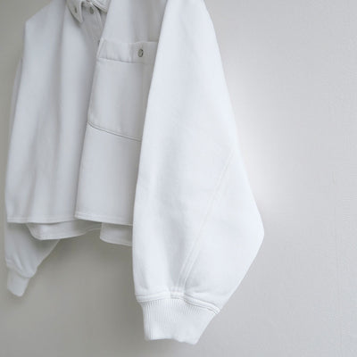 【FUMIKA UCHIDA/フミカウチダ】 <br>SWEAT SNAP BUTTON-UP SHIRT <br>Usp-CS001