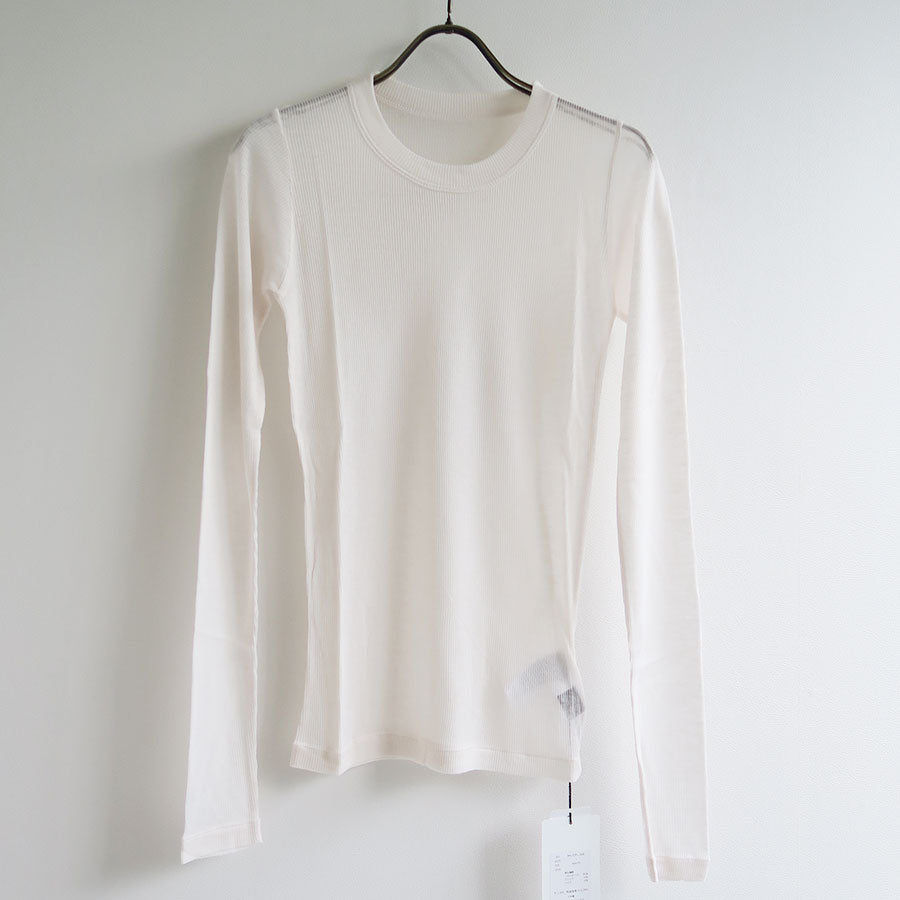 【BATONER/バトナー】<br>MELTY RIB U NECK LONG SLEEVE T-SHIRT <br>BN-25FL-008
