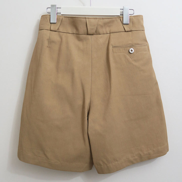 FUMIKA UCHIDA/フミカウチダ】Twil uniform two-tuck shorts X-SPT004