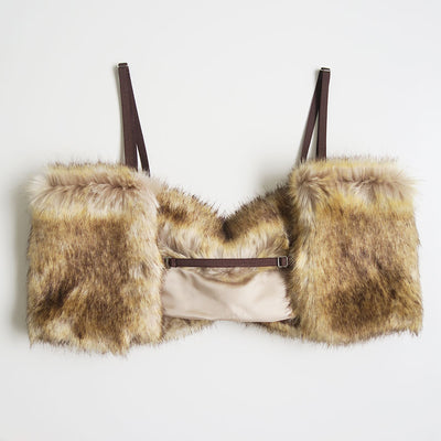 【FUMIE TANAKA/フミエタナカ】 <br>animal far bustier <br>F25A29
