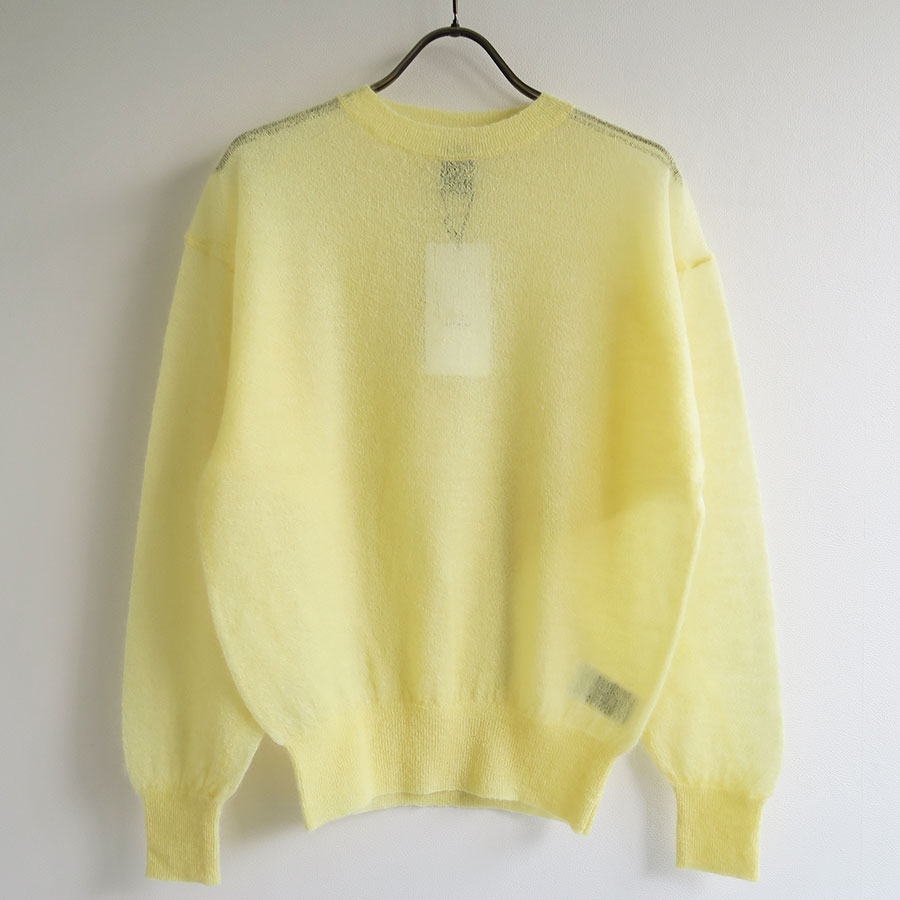 【BATONER/バトナー】<br>SHEER MOHAIR CREW NECK <br>BN-25FL-013