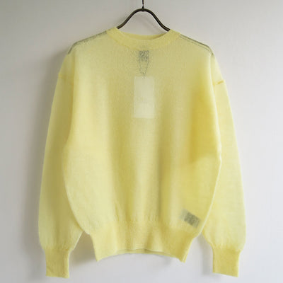 【BATONER/バトナー】<br>SHEER MOHAIR CREW NECK <br>BN-25FL-013