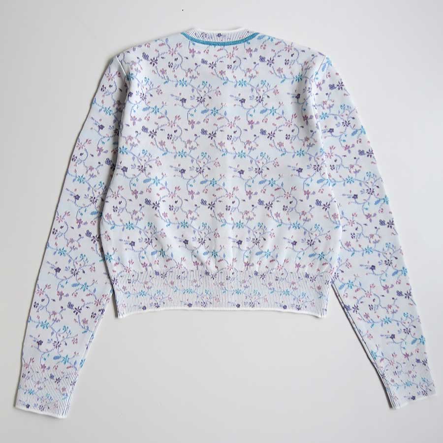 まかろん Mame Kurogouchi/マメ】Floral Motif Glitter Knit Cardigan MM26SS