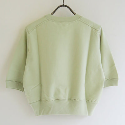 【AURALEE/オーラリー】<br>ELASTIC HIGH GAUGE SWEAT HALF SLEEVED P/O <br>A25SP04NU