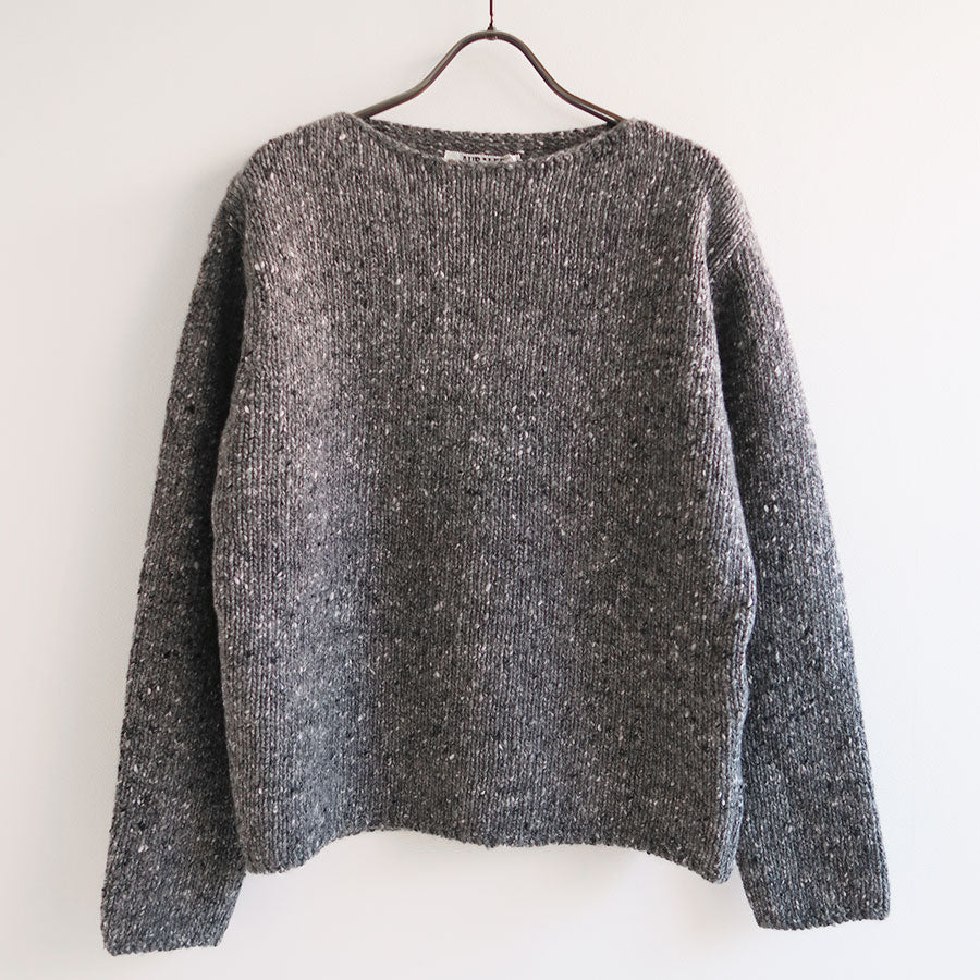 AURALEE/オーラリー】LOW-GAUGE HOMESPUN TWEED KNIT BOAT-NECK P/O