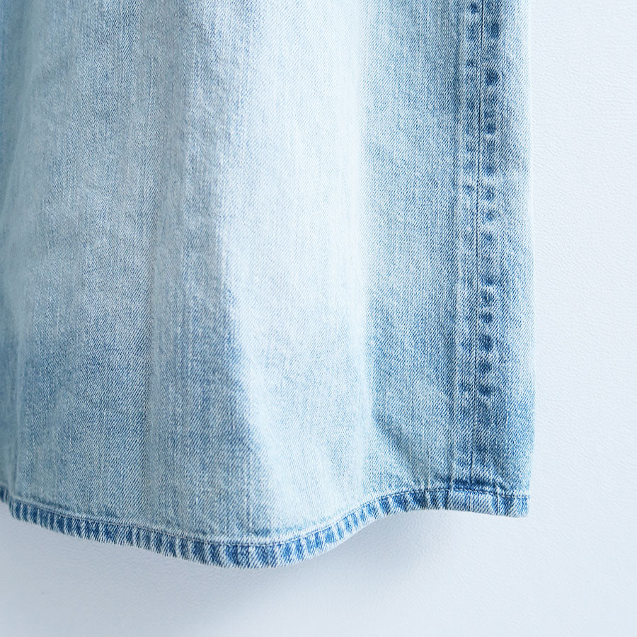 AURALEE/オーラリー】FADED SELVEDGE LIGHT DENIM DRESS A26SD06DEの