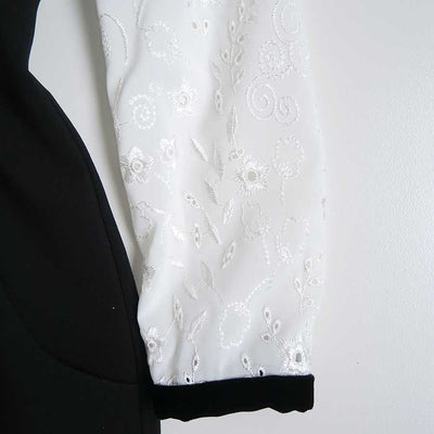 【Mame Kurogouchi/マメ】<br>Triacetate Georgette Embroidery Collar Dress <br>MM25FW-DR102