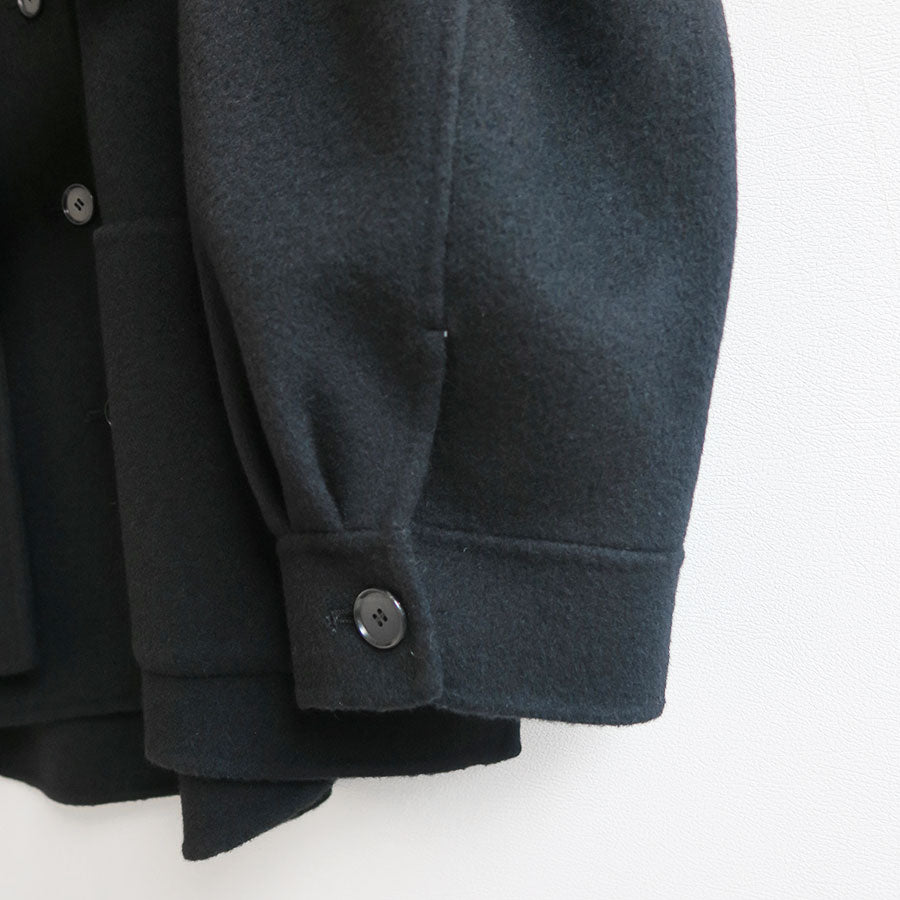 【IIROT/イロット】<br>Double Cross Wool Shirt Jacket <br>032-025-WJ48